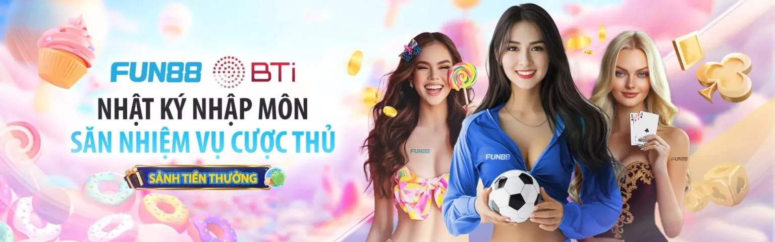 Banner dịch vụ giải trí trực tuyến Fun88